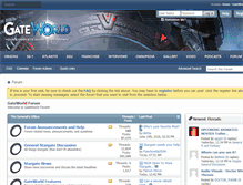 Tablet Screenshot of forum.gateworld.net